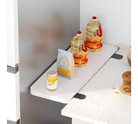 Rallonge de Bureau - Plateau d'extension for Table à Manger Rabattable, idéal for Chambre, Salon, Cuisine, Bureau, etc.(White,70 * 20cm)