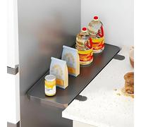 Rallonge de Bureau - Plateau d'extension for Table à Manger Rabattable, idéal for Chambre, Salon, Cuisine, Bureau, etc.(Black,60 * 20cm)