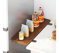 Rallonge de Bureau - Plateau d'extension for Table à Manger Rabattable, idéal for Chambre, Salon, Cuisine, Bureau, etc.(Walnut,50 * 25cm)