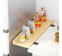 Rallonge de Bureau - Plateau d'extension for Table à Manger Rabattable, idéal for Chambre, Salon, Cuisine, Bureau, etc.(Wood Color,50 * 25cm)