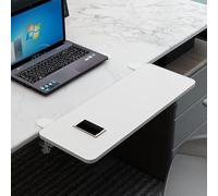 Rallonge de Bureau Pliable avec Plateau Clavier en Bois 52/65/75 x 25 cm, soulage la Fatigue et améliore Posture, for rallonge Table Bureau/d'école(White,65 * 25Cm)