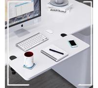 rallonge de bureau， Support de table, accoudoir d'ordinateur à pince 20/25/30 pouces, plateforme d'extension bureau facile installer(White,65x24cm/25x9in)