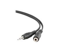 Rallonge de câble audio - GEMBIRD - CCA-423 - 1.5m - Mini jack stéréo 3.5mm - Noir