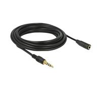 DELOCK Rallonge jack 3.5mm 4pins mâle > femelle 5.0m noir