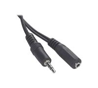 Rallonge de câble audio mini stéréo-téléphone 3,5 mm - GEMBIRD - 3 m - connecteurs plaqués nickel