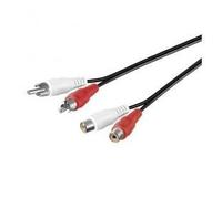 Rallonge de câble audio stéréo 2xRca m/f, 1.5m