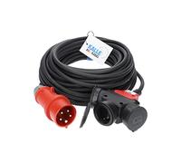 Rallonge de câble CEE H07RN-F 5 g 2,5 mm² sur 3 prises Schuko en caoutchouc de Kalle le Câble