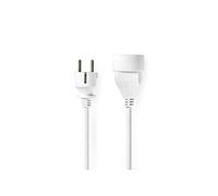 Rallonge de Câble d'Alimentation 3 m H05VV-F, 3G1,5 IP20 Blanc