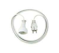 brennenstuhl H05VV-F 3G1,5 - Rallonge de câble d'alimentation - CEE 7/4 (F) pour power CEE 7/7 (M) - 2 m - blanc