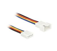 ventilateur PC Câble de raccordement [1x ventilateur PC mâle 4 pôles - 1x ventilateur PC femelle 4 pôles] 0.30 m multicolore