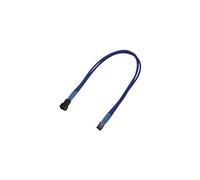 - Rallonge de câble d'alimentation de ventilateur - Molex 3 broches (F) pour Molex 3 broches (M) - 30 cm - bleu