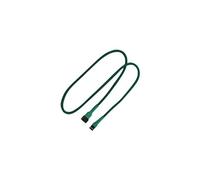 - Rallonge de câble d'alimentation de ventilateur - Molex 3 broches (F) pour Molex 3 broches (M) - 60 cm - vert