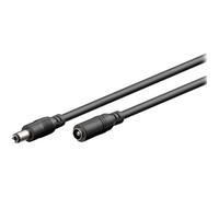 Goobay Rallonge de câble d'alimentation DC jack 5,5 x 2,5 mm 10 m Noir