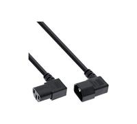 - Rallonge de câble d'alimentation - IEC 60320 C14 pour power IEC 60320 C13 - 40 cm - connecteur coudé - noir