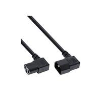 - Rallonge de câble d'alimentation - IEC 60320 C14 pour power IEC 60320 C13 - 40 cm - connecteur coudé - noir