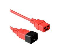 - Rallonge de câble d'alimentation - IEC 60320 C20 pour IEC 60320 C19 - CA 230 V - 3 m - RAL 3020