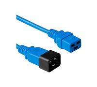 - Rallonge de câble d'alimentation - IEC 60320 C20 pour IEC 60320 C19 - CA 230 V - 3 m - RAL 5012