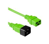 - Rallonge de câble d'alimentation - IEC 60320 C20 pour IEC 60320 C19 - CA 230 V - 3 m - RAL 6018