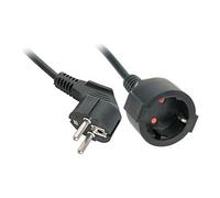 - Rallonge de câble d'alimentation - power CEE 7/7 (F) pour power CEE 7/7 (M) - 10 m - noir