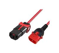 ACT AK5512 câble électrique Rouge 1 m Coupleur C13 Coupleur C14