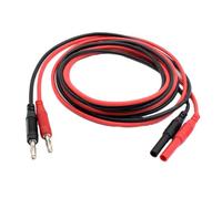 Rallonge de câble de test pour multimètre, connecteur mâle-femelle, fils de mètre, sondes crocodiles, fiches banane vers crocodile pour test électrique multimètre, rouge et noir