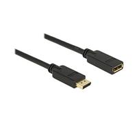 DeLock Câble DisplayPort 84908 – Rallonge 15 m, DisplayPort 1.2 4K, M→F, Noir
