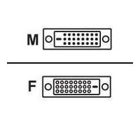 Digital Data Communications DVI-D/DVI-D 1.8m - Cable - Digital/Display/Video, Extension Cable Verlängerungskabel 1,8 m - Black
