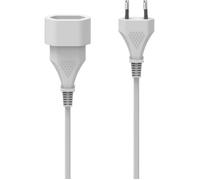 Rallonge de câble électrique - Hama - 5 m - Eurostecker - Blanc - 2 prises