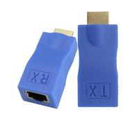 Rallonge de câble Ethernet - Émetteur audio vidéo HD | Connecteur de portée de transmission de 30 m pour TV, PC, ordinateur portable, salle de classe, maison familiale, enseignants, jeunes, appareils