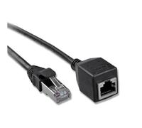 Rallonge de câble Ethernet pour connexions RJ45, cordon de brassage réseau coudé à 90 avec connecteur mâle-femelle, câble d'extension blindé