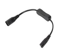 Rallonge de Câble IEC320 C8 à IEC320 C7 avec Interrupteur, Câble d'alimentation pour Connecteur Système, Prise de L'appareil, Rallonge de Câble d'alimentation, pour Haut-parleurs