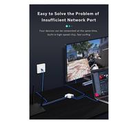 Rallonge de câble réseau universelle, répartiteur Ethernet, USB-C, alimentation Gigabit, Internet, RJ45, SP