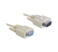 Rallonge de câble série - DELOCK - 5 m - Connecteur D-Sub (DB-9) 9 broches mâle - Beige