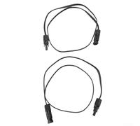 Rallonge de câble solaire avec système autobloquant sécurisé, connecteurs mâles et femelles pré-installés, fil plat flexible pour un routage facile dans les installations photovoltaïques (50 cm)