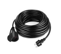 Rallonge de Câble - UISEBRT - 20m - IP44 - Noir - Électrique - Extérieur