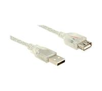 - Rallonge de câble USB - USB (F) pour USB (M) - USB 2.0 - 1 m - transparent