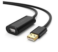 UGREEN Rallonge USB Câble Extension USB 2.0 Mâle vers Femelle avec Amplificateur Compatible avec Manette PS4 Xbox USB Hub USB WiFi Webcam Clé USB Clavier Souris Oculus Sensor (5M)