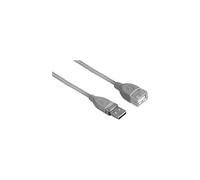 - Rallonge de câble USB - USB (F) pour USB (M) - 50 cm - gris