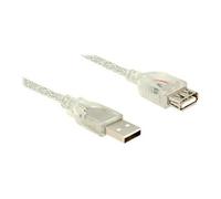 - Rallonge de câble USB - USB (F) pour USB (M) - USB 2.0 - 1 m - transparent