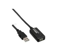 - Rallonge de câble USB - USB (M) pour USB (F) - USB 2.0 - 5 m - actif - noir