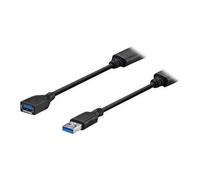 - Rallonge de câble USB - USB type A (M) pour USB type A (F) - USB 3.1 - 5 V - 1 A - 3 m - actif - noir