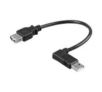 Rallonge de câble USB - Wentronic - USB VERL AA 015 HISPEED - 15 cm - Double blindage - Connecteur à 90 degrés