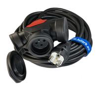Rallonge de chantier avec triple répartiteur 3+1 H07RN-F 3G1,5 1-50m