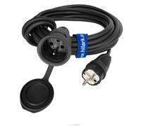 Hilark Cable Tech Rallonge en Caoutchouc de Chantier H07RN-F 3G2,5 45m fiche Prise