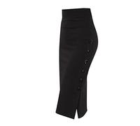 Rallonge De Chemise pour Femme - Plissé Plaid Court Jupe Jupe Genou Fille Taille Haute Mini-Jupe A-Line Skieur Jupe Superposition RéGlable De Faux Hauts Jupe Short Femme Chic
