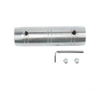 Rallonge de connecteur d'haltère en acier pour barres d'haltères de 25 mm avec colliers Spinlock et kit de clé à molette Équipement d'entraînement de force à domicile Argenté