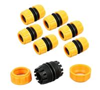 Rallonge de connecteur réparation Tuyau d'arrosage pour d'écumoire Piscine, Connexion Rapide, Ensemble connecteurs réparer Rapidement Les tuyaux endommagés et Qui fuient 6 pièces