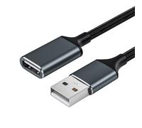 Rallonge De Cordon USB - Rallonge USB 3.0 Mâle À Femelle,Nylon Tressé Compatible Avec Webcam, Téléphone, Souris, Clavier, Imprimante, Disque Dur, Casque