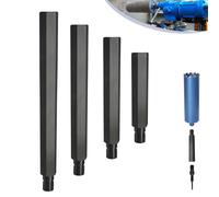 Rallonge de couronne de forage 300 mm avec raccord 1 1/4" UNC, longueur utile 250 mm, couronne de forage diamantée en acier 42Cr4 (DIN 1.7045), adaptateur pour couronne de perçage, carotte, scie