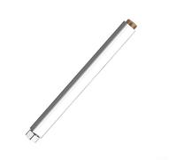 Rallonge de douche carrée de 30 cm en acier inoxydable avec interface de 25 mm, tuyau résistant à la rouille pour mise à niveau du robinet de salle de bain, noir, blanc, or chromé (chromé)